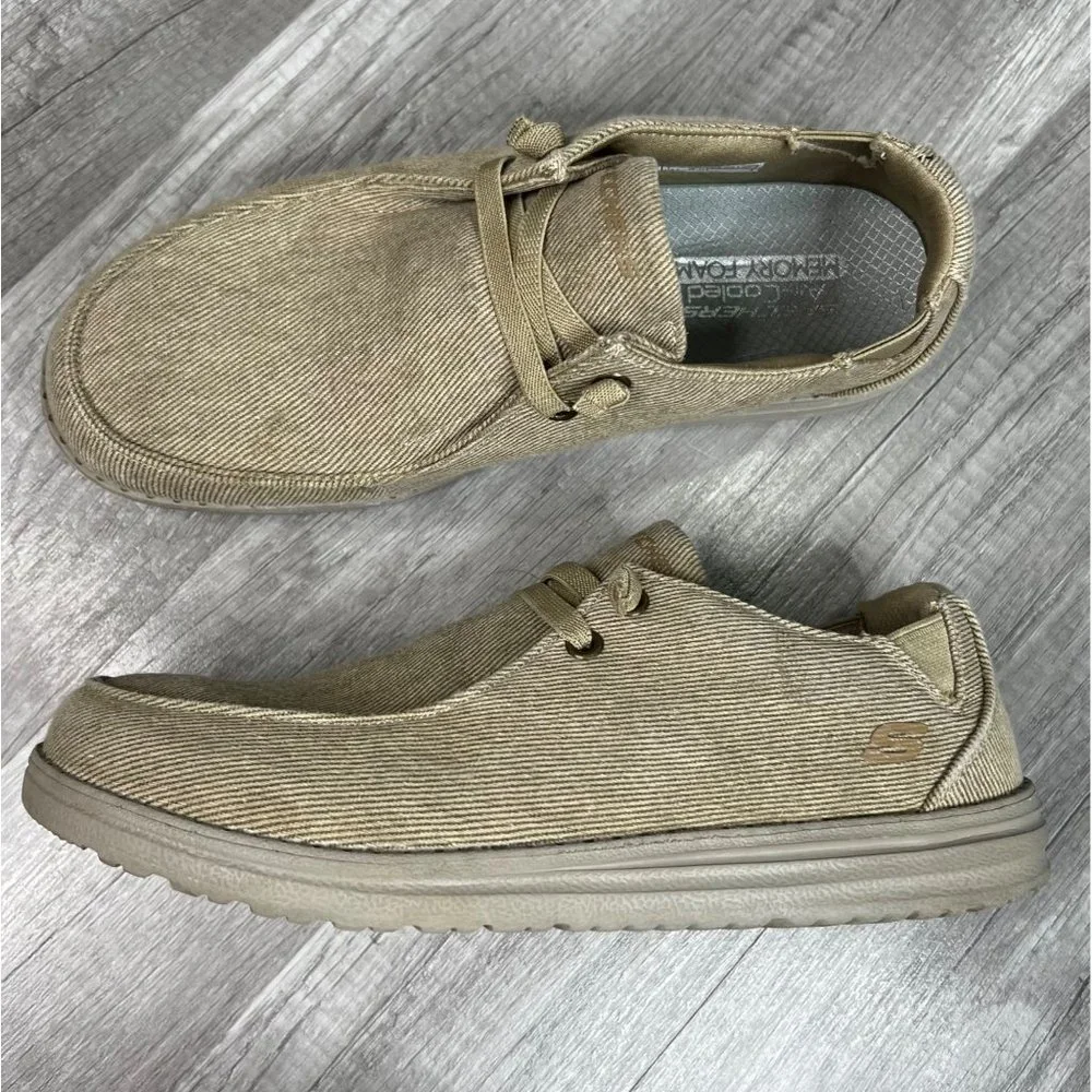 Skechers Melson Raymon Slip on Shoes Tan